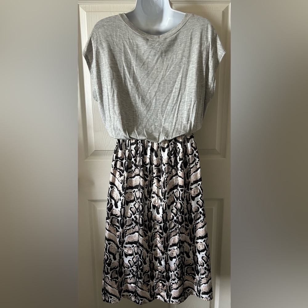Loyd/Ford Palm Springs Women’s Loy-Tee Animal Print Jersey Top Silk Dress Sz‎ 6 - Picture 9 of 16